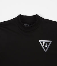 Carhartt Highneck Wish Long Sleeve T-Shirt - Black / White thumbnail