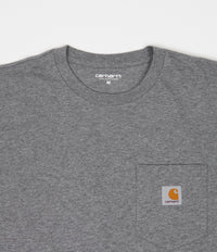 Carhartt Long Sleeve Pocket T-Shirt - Dark Grey Heather thumbnail