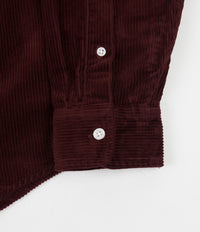 Carhartt Madison Cord Shirt - Bordeaux / Wax thumbnail