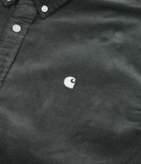 Carhartt Madison Fine Cord Shirt - Hemlock Green / White thumbnail