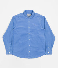 Carhartt Madison Fine Cord Shirt - Piscine / White thumbnail