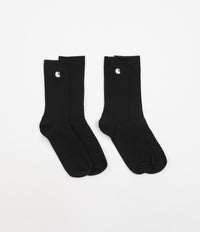 Carhartt Madison Socks (2 Pack) - Black / White thumbnail