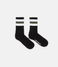 Carhartt Norwood Socks - Black / White / Lime thumbnail