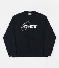 Carhartt Orbit Crewneck Sweatshirt - Dark Navy / White thumbnail