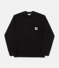 Carhartt Pocket Crewneck Sweatshirt - Black thumbnail