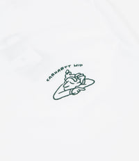 Carhartt Reverse Midas T-Shirt - White / Bottle Green thumbnail