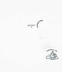 Carhartt Reverse Midas T-Shirt - White / Bottle Green thumbnail