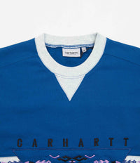 Carhartt Santa Fe Crewneck Sweatshirt - Amalfi / Ash Heather thumbnail