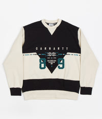 Carhartt Santa Fe Crewneck Sweatshirt - Black / Natural thumbnail