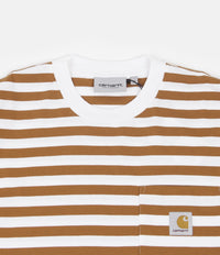 Carhartt Scotty Pocket Long Sleeve T-Shirt - Scotty Stripe / Rum / White thumbnail