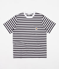 Carhartt Scotty Pocket T-Shirt - Scotty Stripe / Dark Navy / White thumbnail