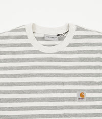 Carhartt Scotty Pocket T-Shirt - Scotty Stripe / White Heather / Grey Heather thumbnail