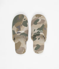 Carhartt Script Embroidery Slippers - Camo Tide / Thyme / Wax thumbnail