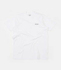 Carhartt Script Embroidery T-Shirt - White / Black thumbnail