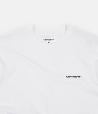 Carhartt Script Embroidery T-Shirt - White / Black thumbnail