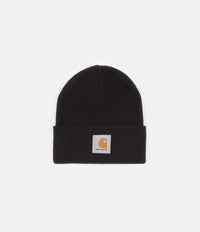 Carhartt Short Watch Hat Beanie - Black thumbnail