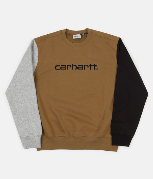 Carhartt Tricol Crewneck Sweatshirt Hamilton Brown