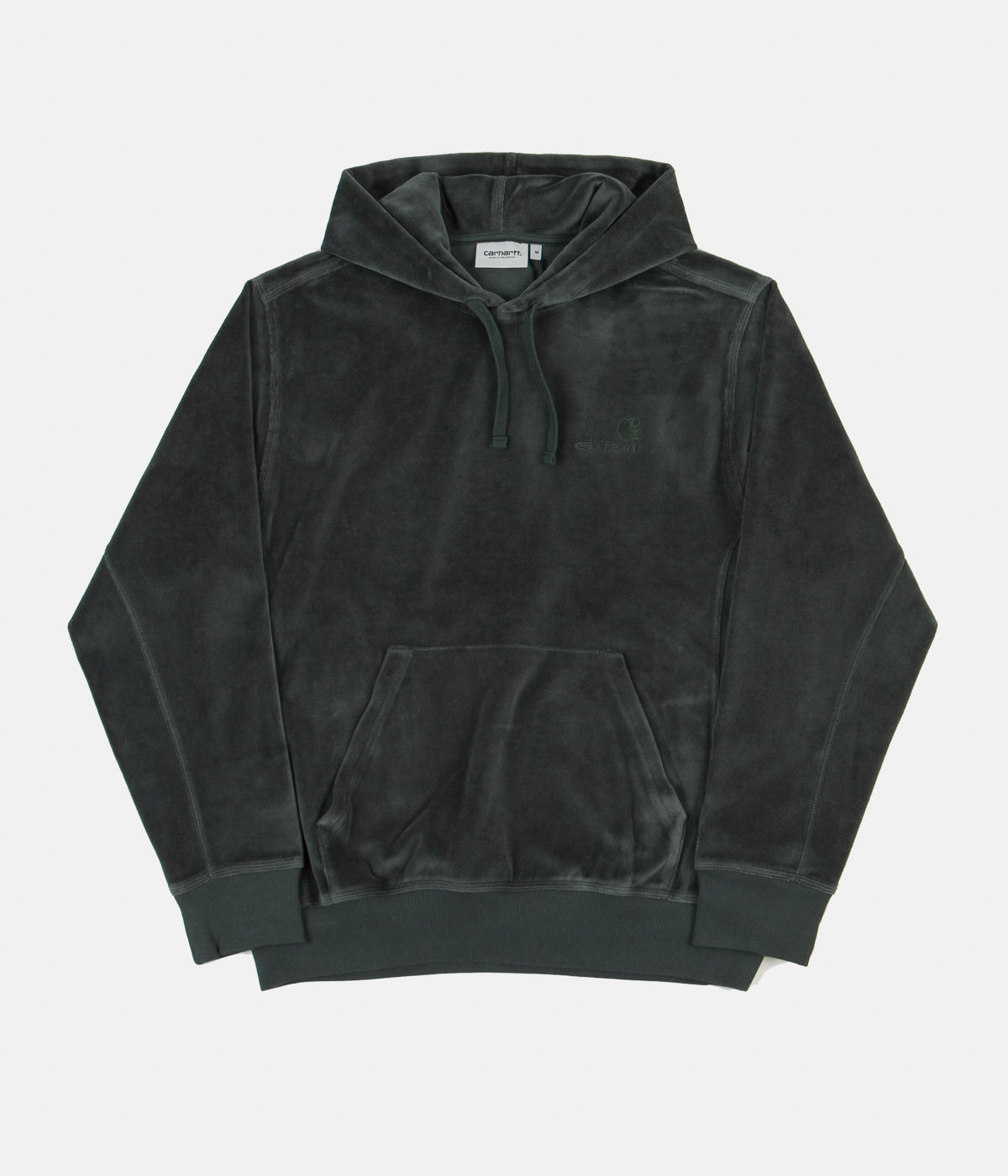 Carhartt american script outlet hoodie dark teal