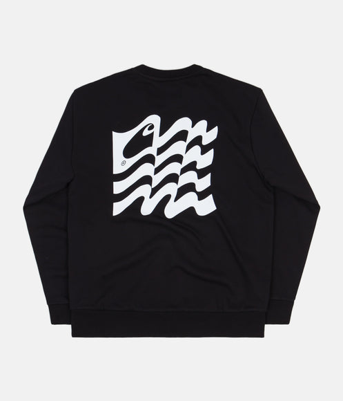 Carhartt Wavy State Sweatshirt - Black / White
