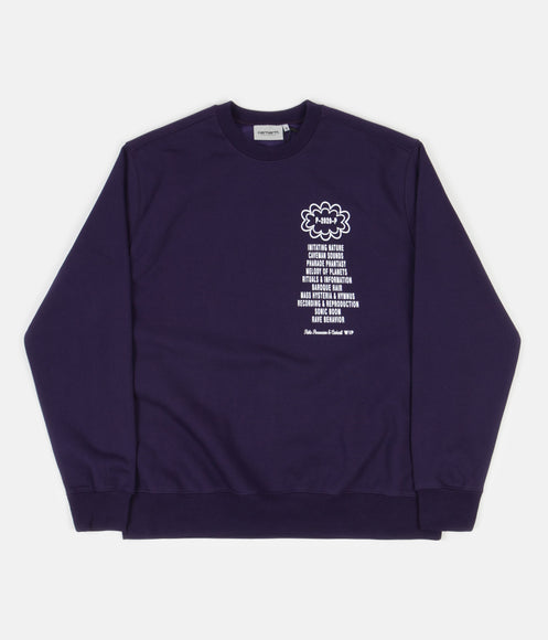 Carhartt x Relevant Parties Public Possession Crewneck Sweatshirt - Blue / Light Blue