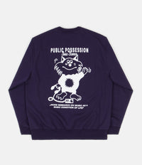 Carhartt x Relevant Parties Public Possession Crewneck Sweatshirt - Blue / Light Blue thumbnail