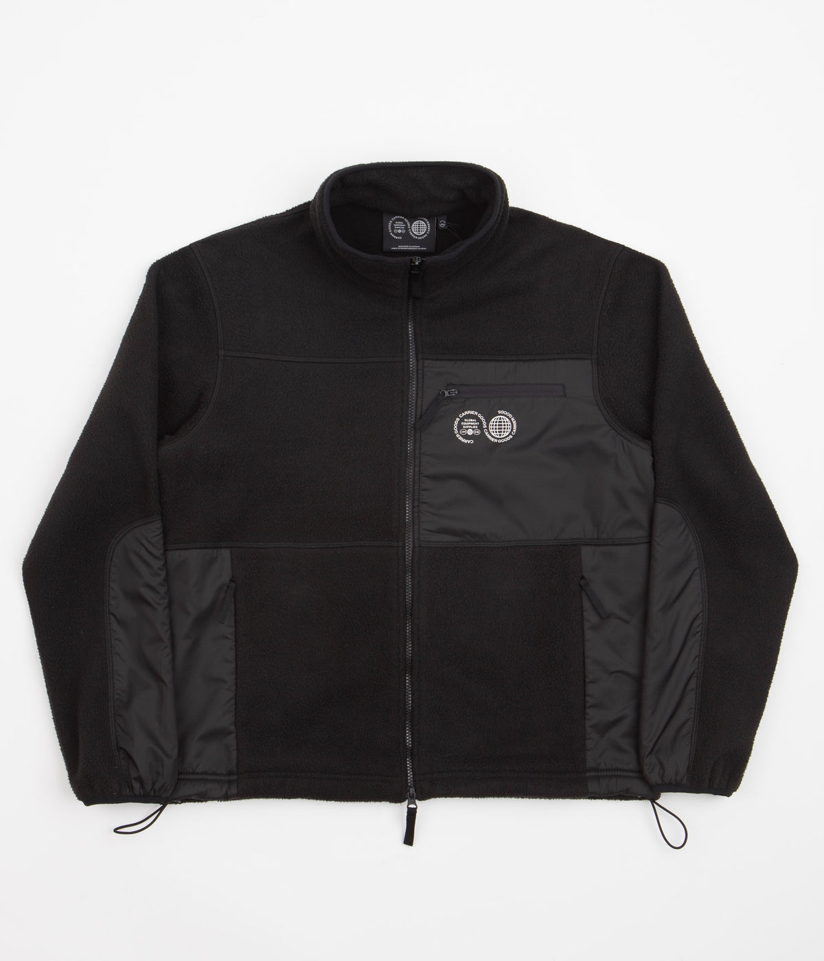 Carrier Goods Borg Zip Through Fleece - Black | Always in Colour