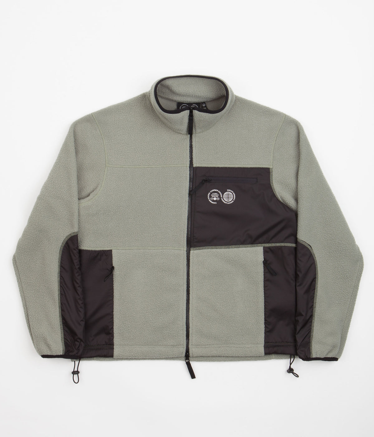 Carrier Goods Borg Zip Through Fleece - Sage | Always in Colour