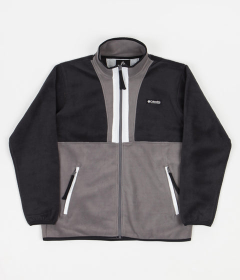 Columbia Back Bowl Full Zip Fleece - Black / City Grey / White