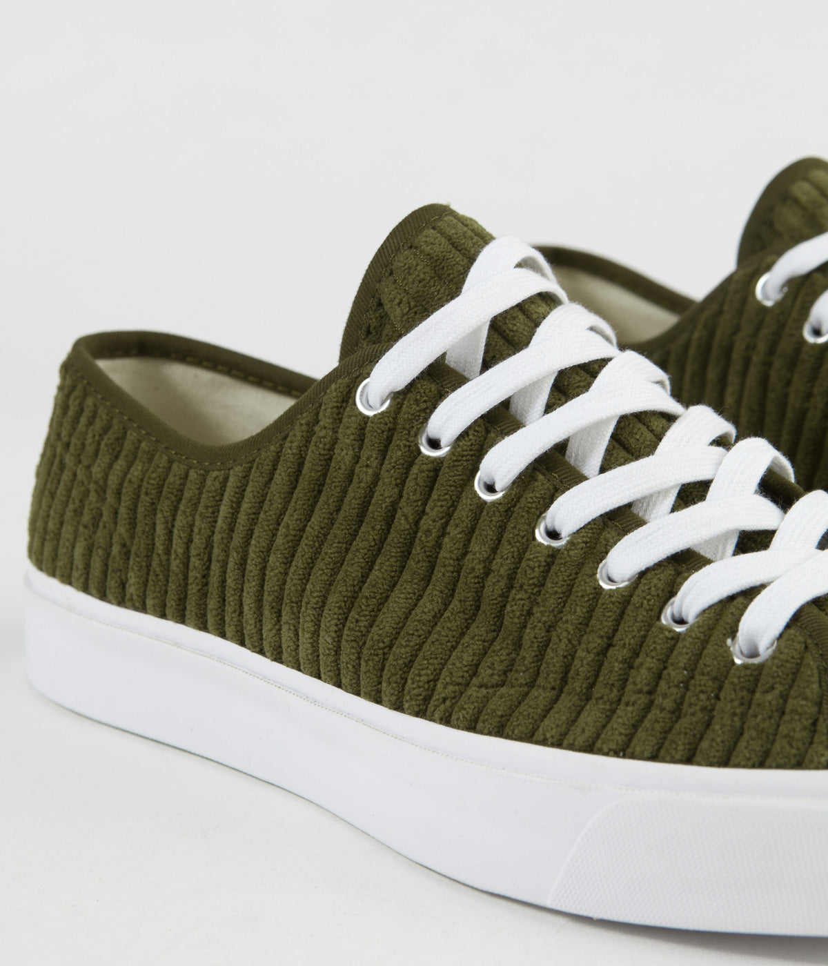 Converse JP Ox Wide Wale Cord Shoes Surplus Olive White Black
