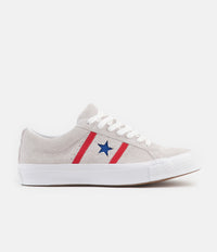 Converse One Star Academy Ox Shoes - White / Enamel Red thumbnail