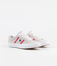 Converse One Star Academy Ox Shoes - White / Enamel Red thumbnail