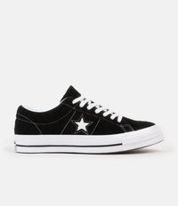 Converse One Star Ox Shoes - Black / White / White thumbnail