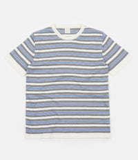Country Of Origin Deck Chair Knitted T-Shirt - Navy / Blue / Ecru thumbnail