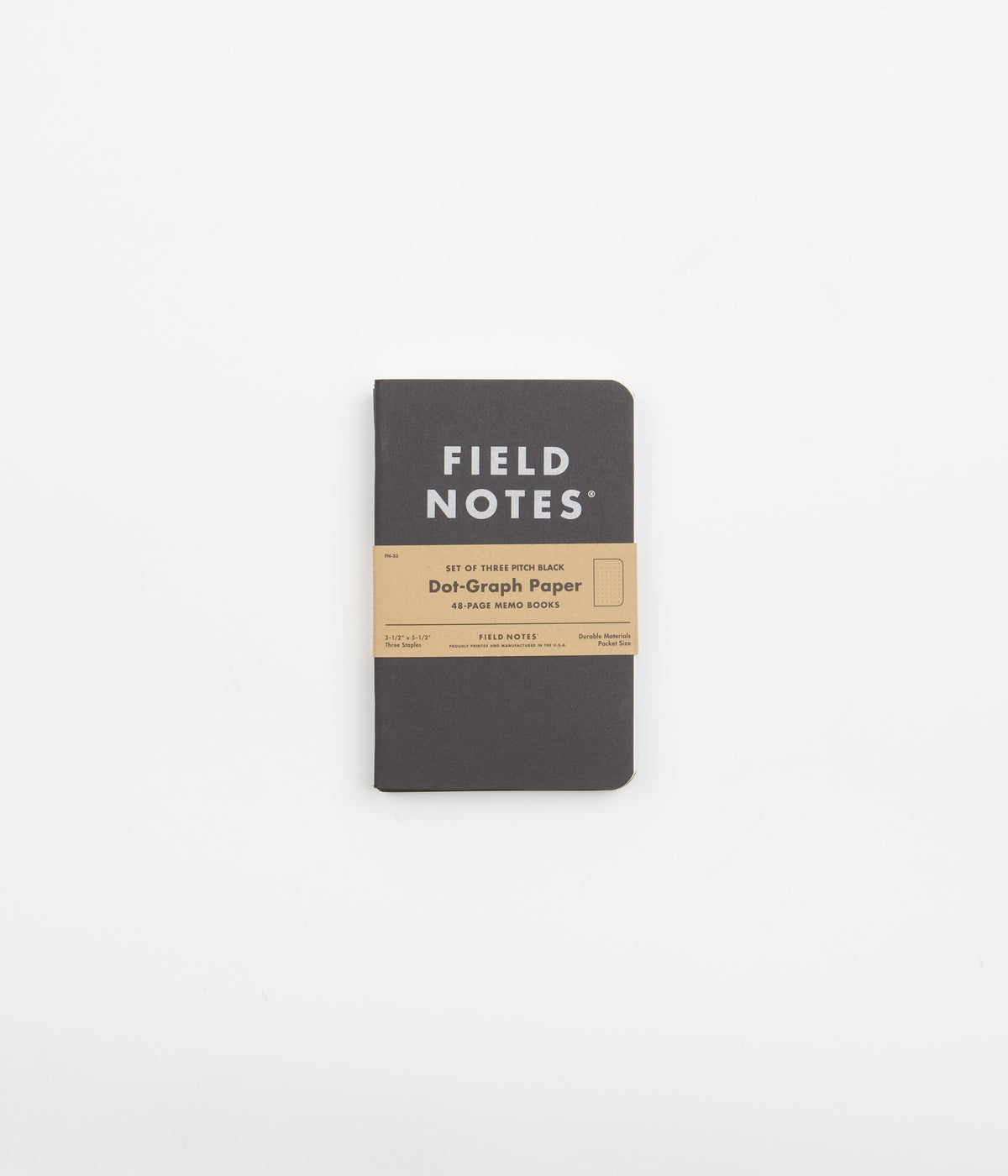 Pitch Black Notebook - Ruled or Dot-Graph