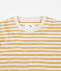 Folk Classic Stripe T-Shirt - Straw Ecru thumbnail
