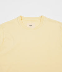 Folk Contrast Sleeve T-Shirt - Soft Yellow thumbnail