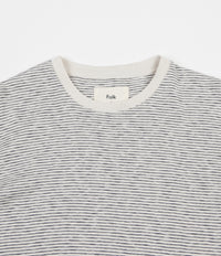Folk Fine Stripe T-Shirt - Ecru / Navy thumbnail