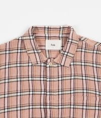 Folk Patch Shirt - Quartz Pink Check thumbnail