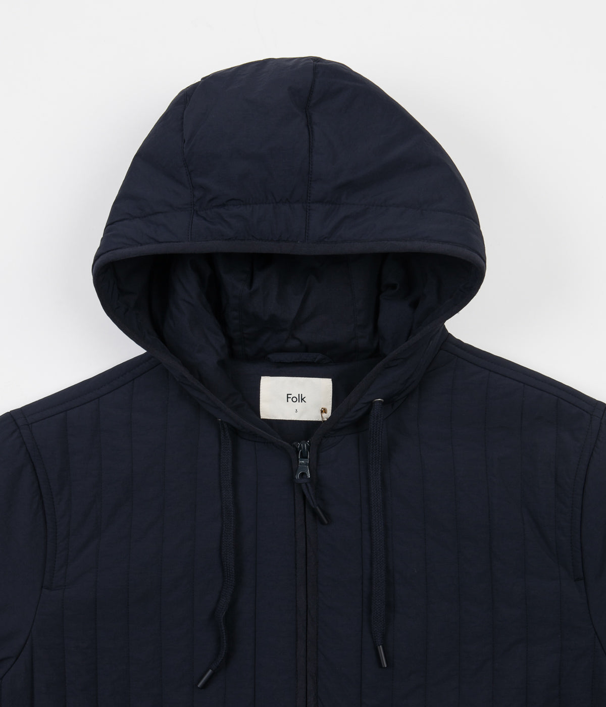 Folk wadded hooded outlet jacket