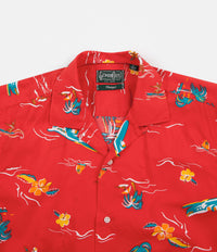 Gitman Vintage Camp Short Sleeve Shirt - Red Surf & Turf thumbnail