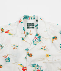 Gitman Vintage Camp Short Sleeve Shirt in White Surf & Turf thumbnail