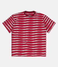 Good Measure M-4 Surf Stripe T-Shirt - Red / Black thumbnail