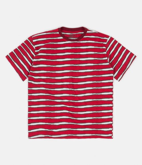 Good Measure M-4 Surf Stripe T-Shirt - Red / Black