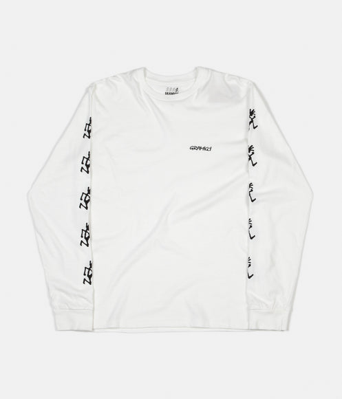 Gramicci Japan Sleeve Print Long Sleeve T-Shirt - White
