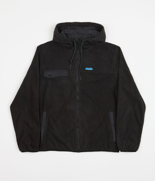 Kavu Peoh Point Fleece Hoodie - Black