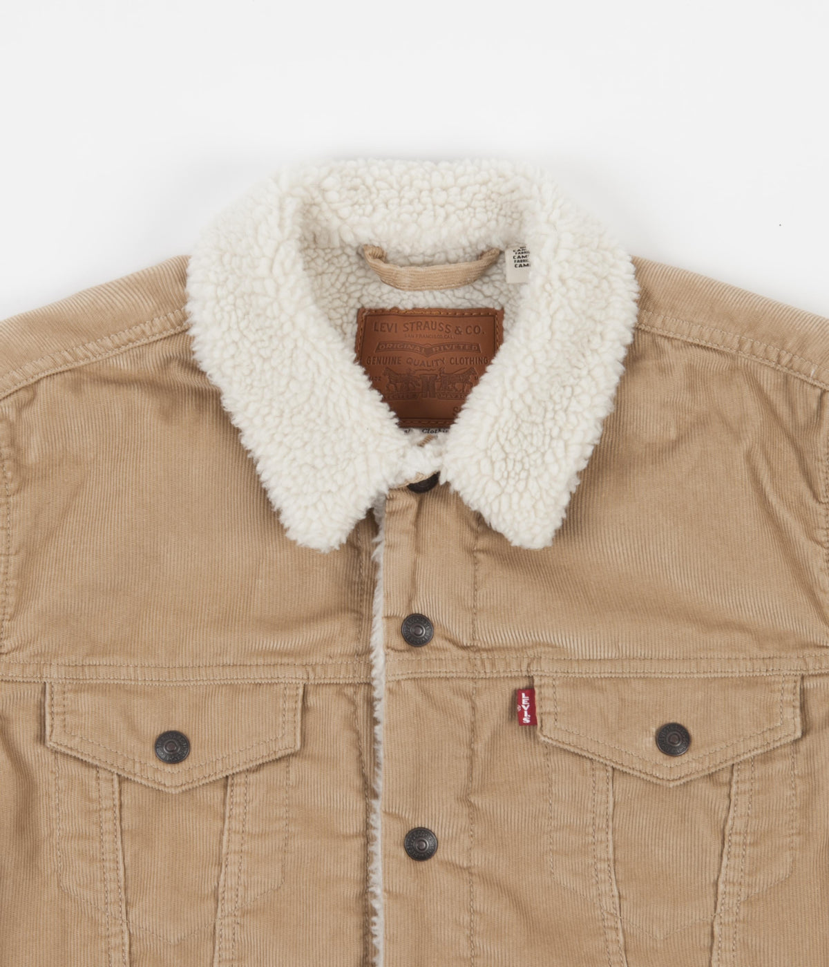 Levis type 3 sherpa trucker beige clearance