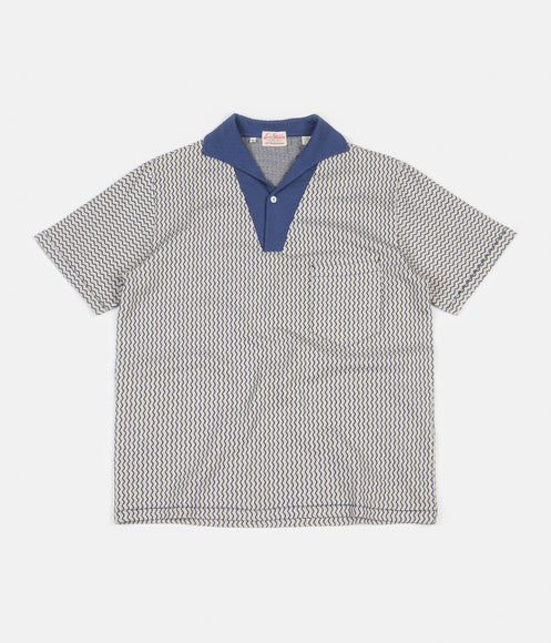 Levi's® Vintage Clothing 1950'S Polo Shirt - Zig Zag Cobalt