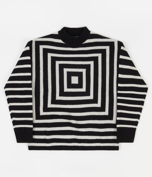 Levi's® Vintage Clothing Concentric Squares Mock Sweatshirt - Black / Off White