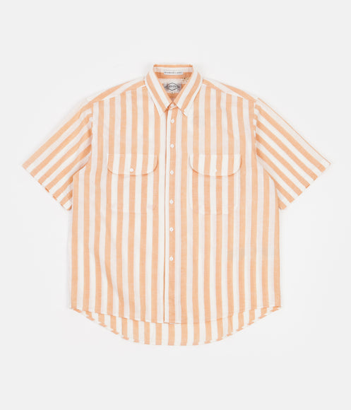 Levi's® Vintage Clothing Diamond Short Sleeve Shirt - Melon Orange / White
