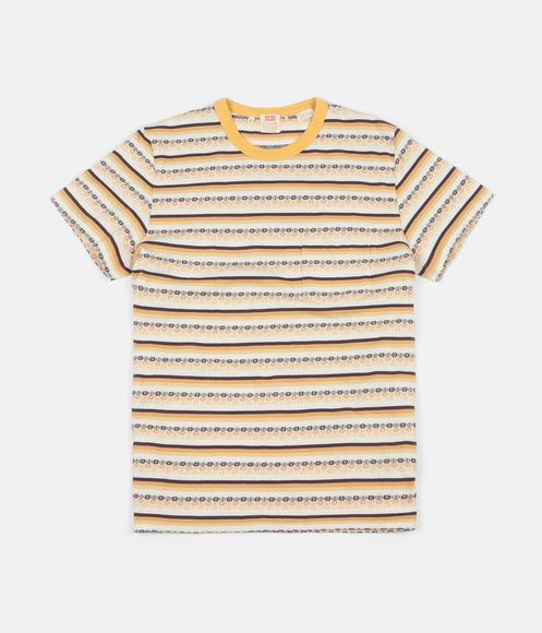 Levi's® Vintage Clothing 1960's Casuals Stripe Pocket T-Shirt - Custard Stripe